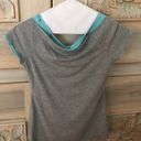 Ossira Grey Blue Workout T-shirt Photo 1