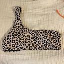 SheIn  Leopard print one shoulder bikini top M Photo 0