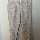 Athleta - Cabo Tide Linen Jogger Travel Casual Resort Pull On Pant Camo Pattern Photo 2