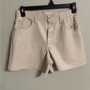 Abercrombie & Fitch NWOT  The Dad Short High Rise Vegan Leather Shorts Size 10 Photo 1