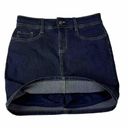 St. John’s Bay  Blue Denim Skort Skirt Dark Wash Size 2 Photo 2