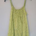 Gap  Braided Strap Green Floral Cotton Camisole Top Photo 0