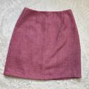 Pink Lily  Women's Zipper Back Closure Rayon Lined Pink Tweed Pencil Skirt Size S Photo 4