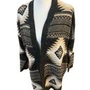 Debut  thigh length cardigan southwestern knit womens size s/m Photo 3