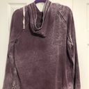 Grayson Threads  burnt out wine heart hooded sweatshirt women’s size XL‎ purple Photo 8