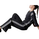 Natori Josie  Women's Chi French Yoga Gym Sweatpants Black Terry Pants Small Photo 3
