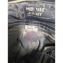 No Bo  Soft Mid Rise Skinny Junior's Size 1 Blue Stretch Jeans BGD-C Photo 9