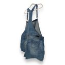 Natural Reflections Womens  Stretchy Distressed Denim Overall Shorts Size XXL Photo 4