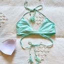 Abercrombie & Fitch  Wrap Around Bikini Top - Light Turquoise - M Photo 7