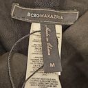 BCBGMAXAZRIA 💕💕 Black Faux-Suede V-Neck Bodysuit Medium M NWT Photo 11