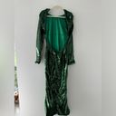 House Of CB  Belle Pine Green Sequin Maxi Dress S Photo 6