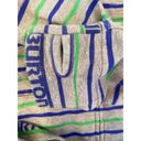 Burton  Striped Blue Green Lightweight Cotton Hoodie EUC Sz Lg Men’s/Unisex Logo Photo 7