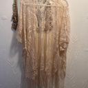 Off White Lace Shaw with tassels Size L Photo 1