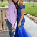 Camille La Vie Blue Prom Dress Photo 4