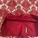 Talbots  Red and White Tapestry Design Pencil Skirt Lined Zip Back Slit Size 12 Photo 5