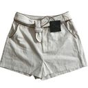 Ralph Lauren Le lis ivory denim tie shorts Photo 2