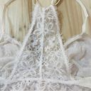 Aerie  Lace Bralette Womens Size Medium Cream/Ivory Racerback Photo 2