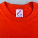 Jerzees Vintage 90s  Orange Blank Crewneck Sweater Photo 2