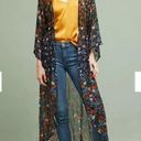 Anthropologie Floreat  Primrose Floral front fasten Kimono Photo 3