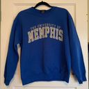 University Of Memphis Crewneck Sweatshirt Blue Photo 0