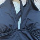 Michael Kors NWT  Convertible Deep V One-Piece Black Size 8 Photo 3