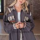 POL NEW  Oversized Aztec Button Down Shirt / Shacket Photo 0