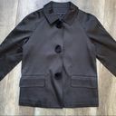 The Row Front Shop Black Sheen Pom Snap Blazer Jacket XS Photo 5