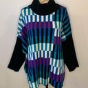 Multiples  oversized boxy cowl neck poncho sweater L/XL Photo 0