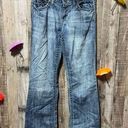 BKE Kate Distressed Flare Jeans Photo 0