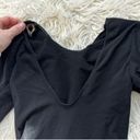 Commando  Seamless Black V-Neck Bodysuit Photo 3