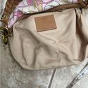 Coach  hobo canvas bag y2k pink shoulder purse
 Top zip pink white Photo 9