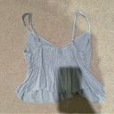 American Threads Light Blue Ruffle Tank Top Size Medium Photo 2