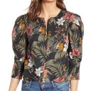 Rebecca Minkoff Geneva Tropical Floral Puff Sleeve Top Photo 2