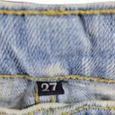 Carmar Denim Carmar Shorts Size 27 W28"L2" Acid Washed Destroyed Distressed Jean Shorts  Photo 6