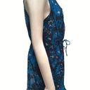 Converse  One Star Womens Blue Floral Sleeveless Dress M Polyester Photo 3