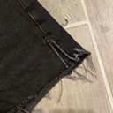 ZARA Black High Waisted Jean Shorts Size 8 Photo 2