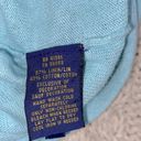 Polo  Ralph Lauren blue knit sweater size small purple horse logo Photo 5