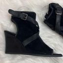 Denim supply Ralph Lauren Black Suede Peep Toe Ankle booties Size 7 BIN 16 Photo 3