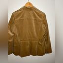 Eddie Bauer Vintage  Tan 100% Cotton Jacket Sz M Petite Chest Pockets Button Down Photo 4