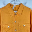 Mistress Rocks NWT  Enrich Cropped Tangerine Denim Jacket Size Large L NEW Photo 1