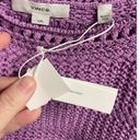 Vince  Crop Cami Top Womens Large purple Corchet Cotton Sleeveless B63 Photo 1