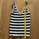 Mango  black and white stripe knit tank top Photo 5