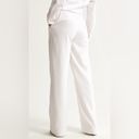 Abercrombie & Fitch  Sloane Tailored Linen-Blend Pant, White, Size M, EUC Photo 5