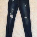 Krass&co ENJEANS DENIM ! Distressed Darkwash Skinny Photo 0