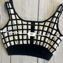 West of Melrose  Plaid Love Women’s Crop Tank Black & White Women’s Large Photo 5