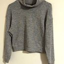 Madewell  Multicolor stripe knit turtleneck mock neck crop sweater top Photo 0