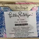 Lilly Pulitzer NWT  Blue and Pink Abstract Patterned ID Purse Photo 0