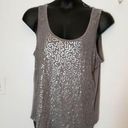 Allison Brittney  gray sequin tank top Photo 0