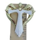 Vintage Angel with Heart Shaped Wings Brooch signed AJC Pin Brooch Photo 3