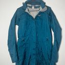 Patagonia Coat Teal Hooded Rain L Casual Outdoor *flawed Photo 9